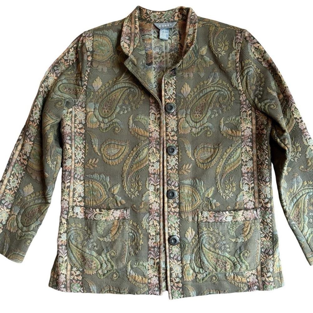 Vintage Koret bohemian tapestry jacket